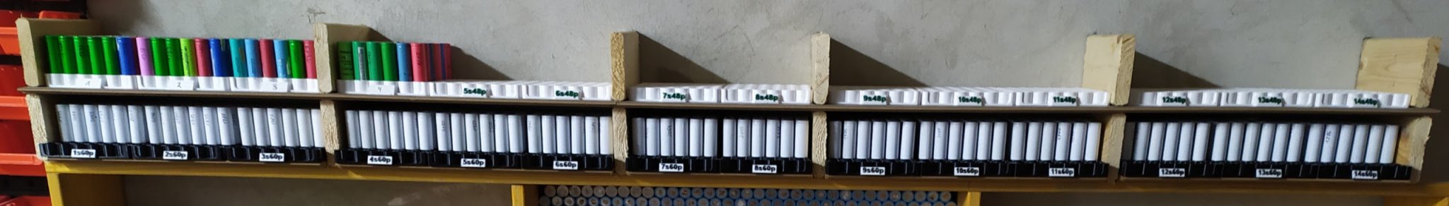 Giỏ đựng pin 18650 cho 48 và 60 cell