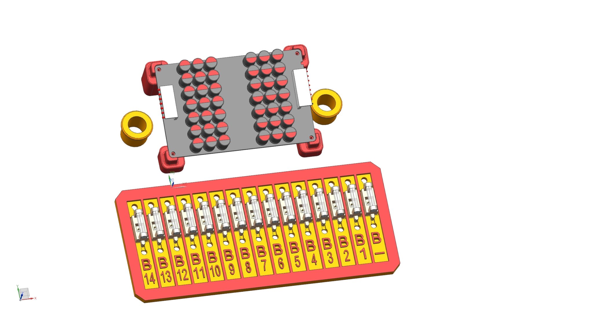 Bộ giá đỡ cho bộ cân bằng hoạt động 14s và hộp cầu chì