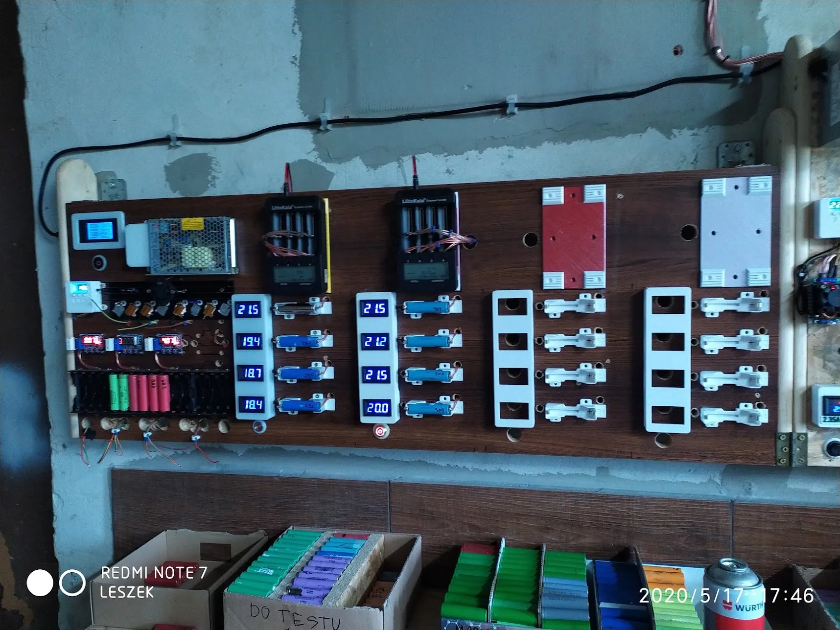 Giá đỡ thử nghiệm cho pin 18650 sử dụng Litokala Li 500