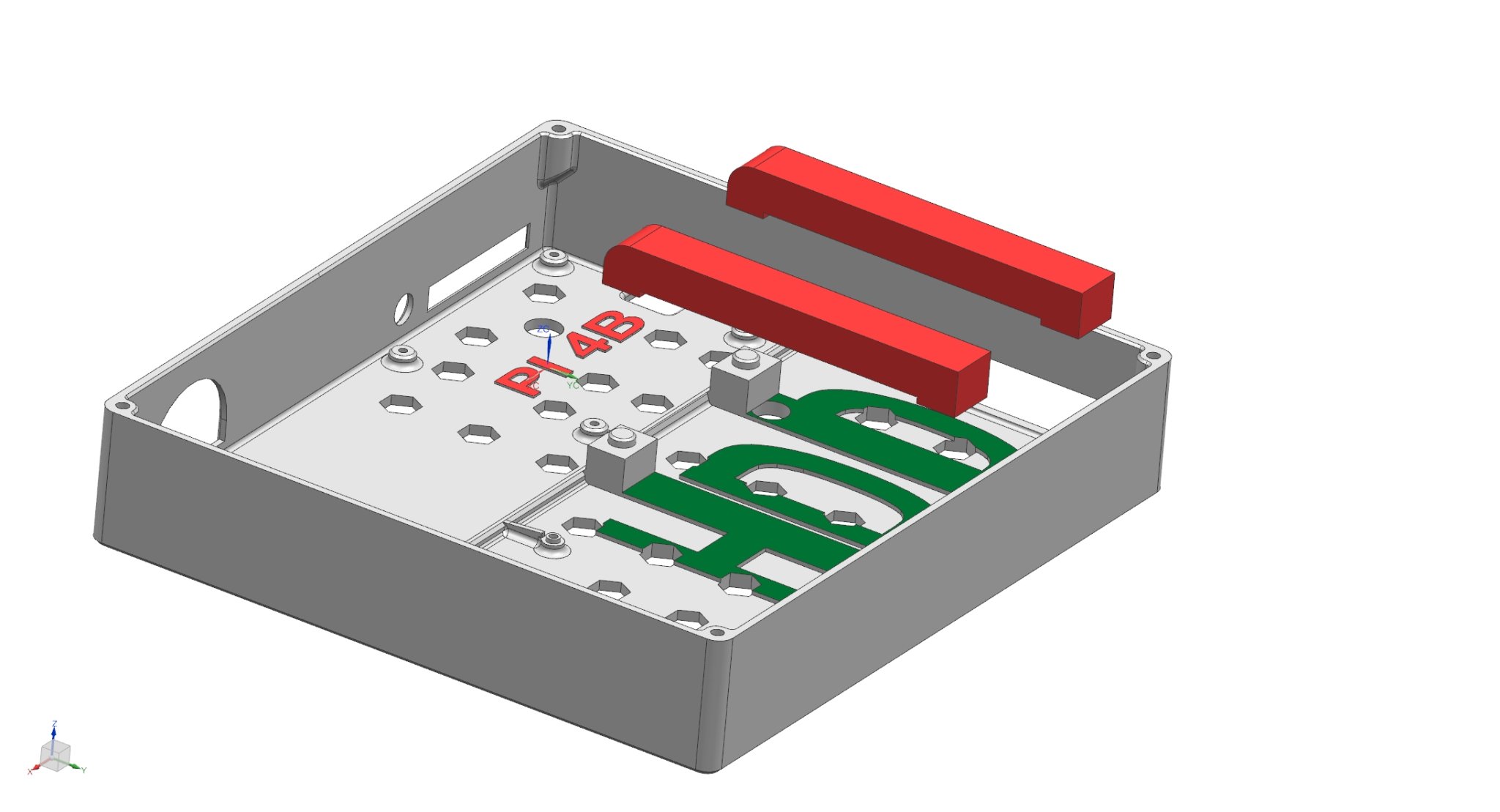 Vỏ hộp cho Raspberry Pi 4B với ổ cứng SATA 2.5 inch