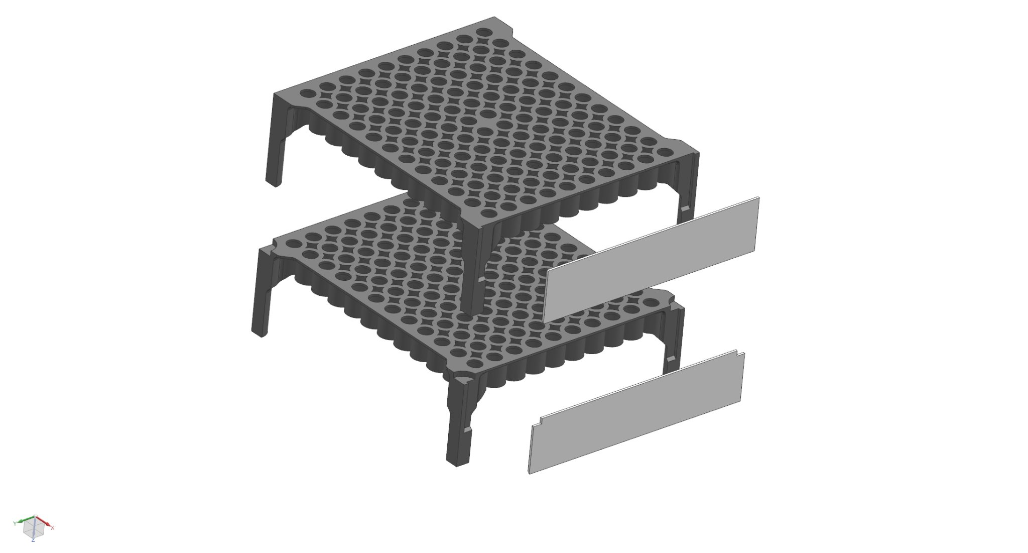 Giỏ đa cấp cho pin 18650 - Phiên bản 2