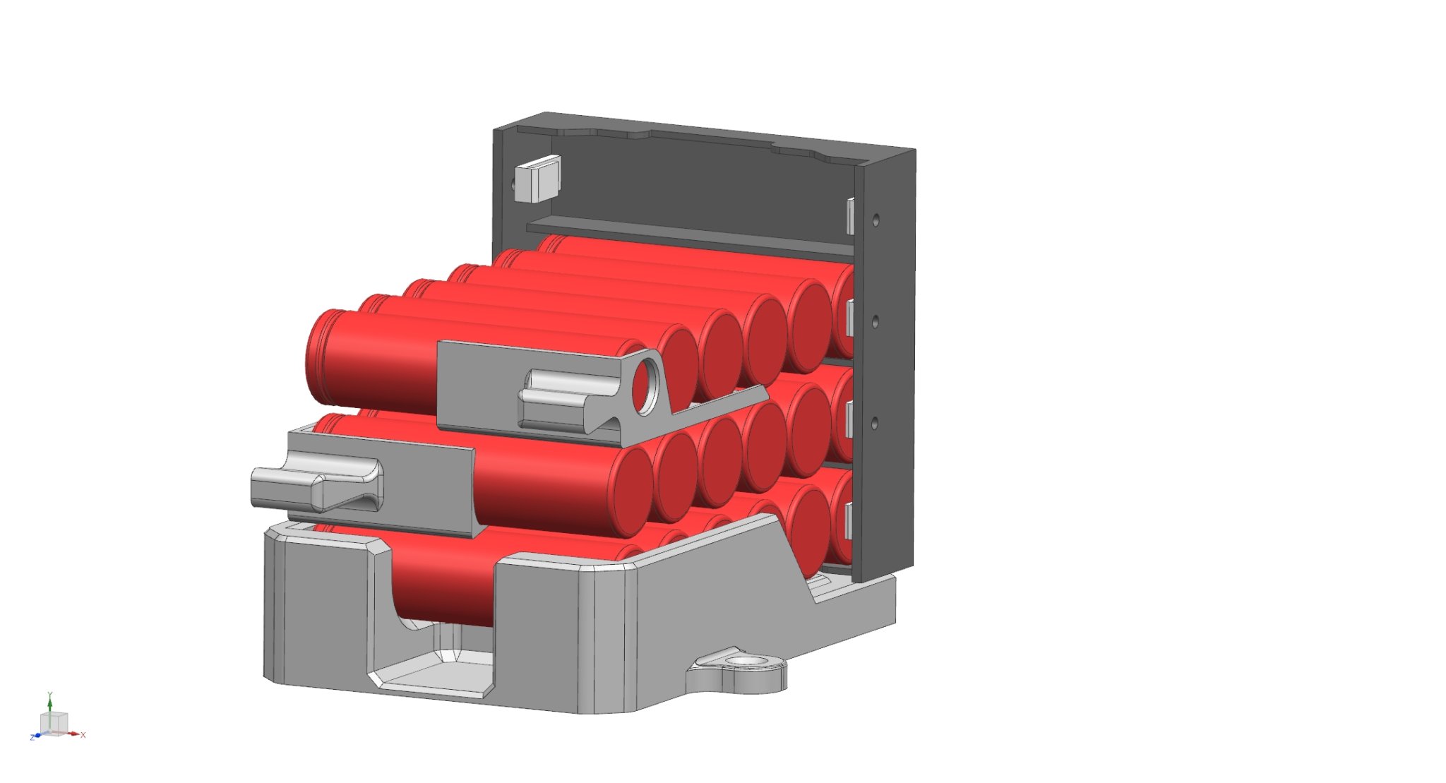 Giá đỡ pin 18650 cho hệ thống PowerWall (Kết nối 6s)