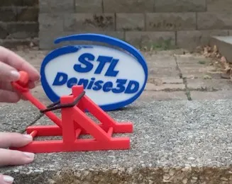 Máy phóng tên lửa bằng dây cao su dễ in cho mèo