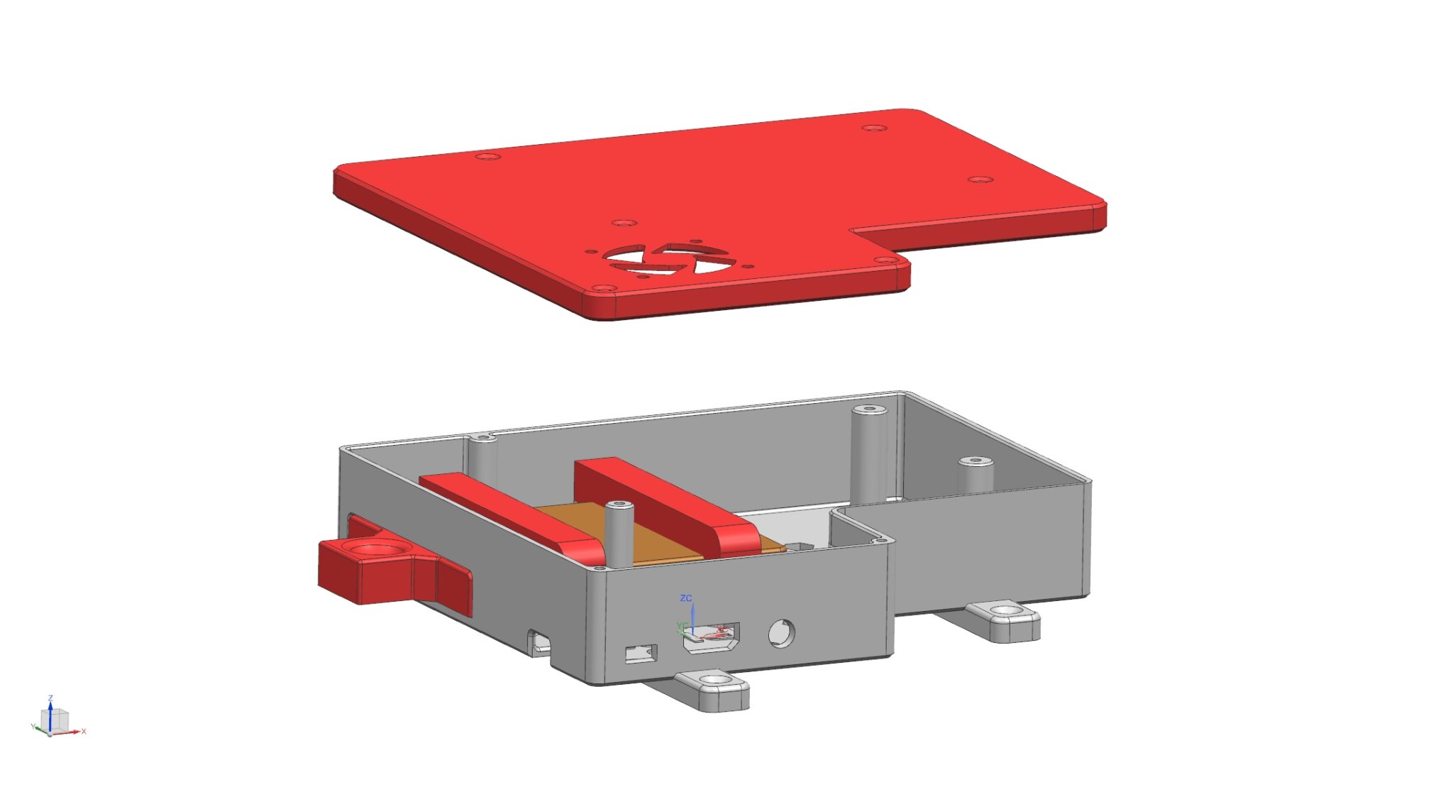 Vỏ cho Raspberry Pi 3B và ổ cứng SATA 2.5 inch