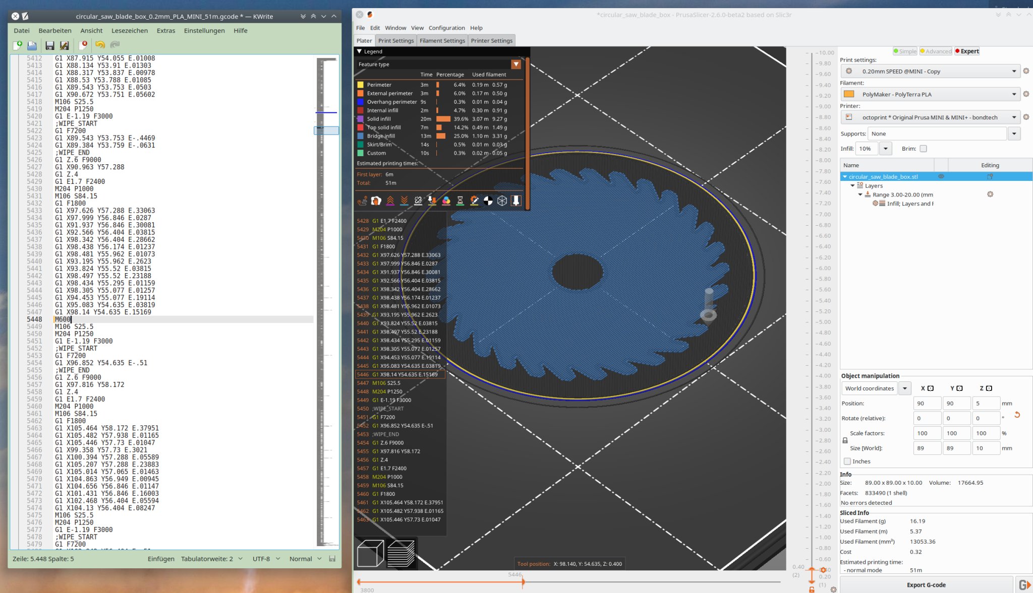 Hộp đựng lưỡi cưa tròn 85mm
