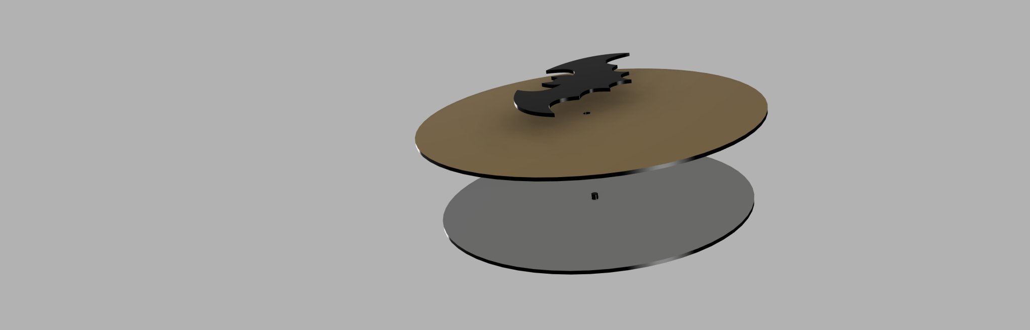 Đèn lithophane hình cảnh Halloween với nắp hình dơi