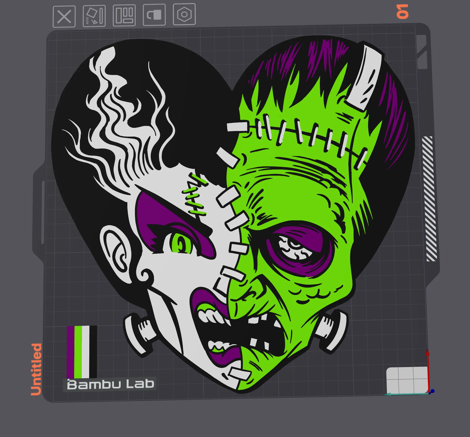 Cặp đôi Frank và cô dâu trong không khí Halloween