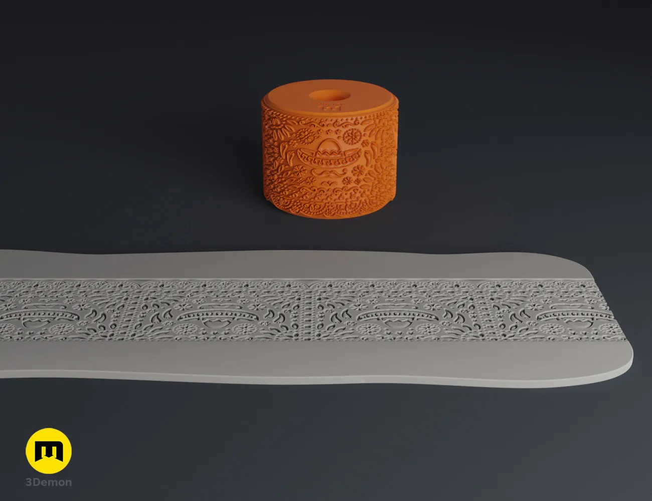 Bánh quy Halloween với bộ con lăn và con dấu trang trí