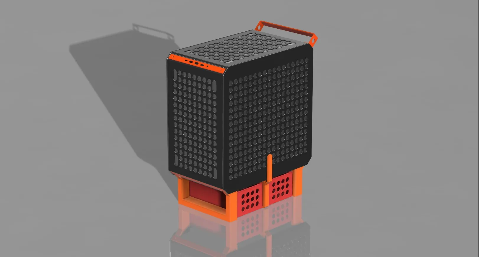 Ngăn kéo cho thùng máy Qube 500 với chân hỗ trợ thêm