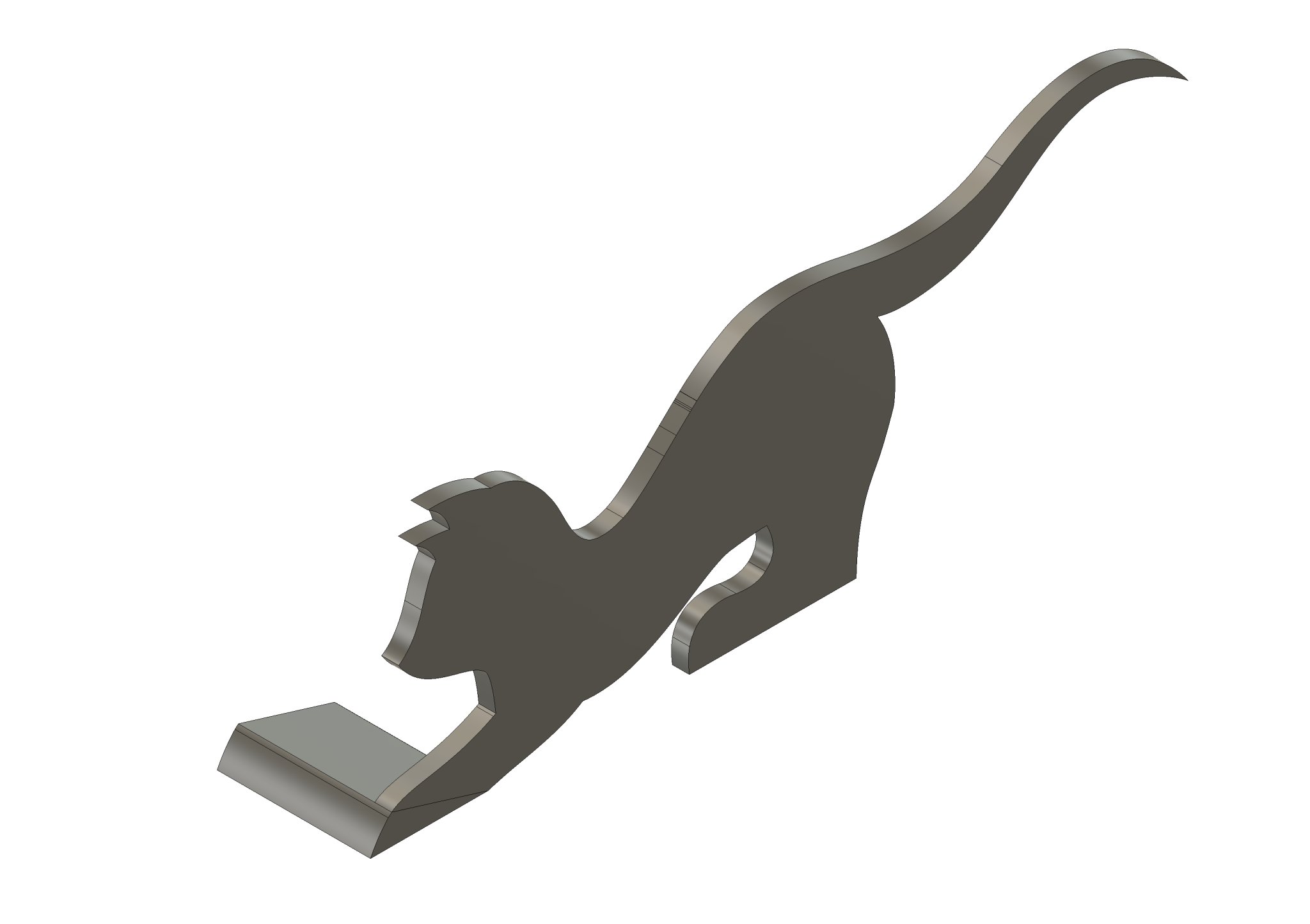 Giá đỡ cửa bằng nhựa hình mèo dễ thương cho ngôi nhà