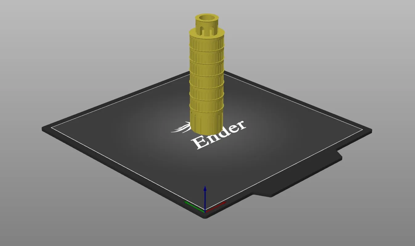 Tháp nghiêng Pisa mô hình in dễ dàng