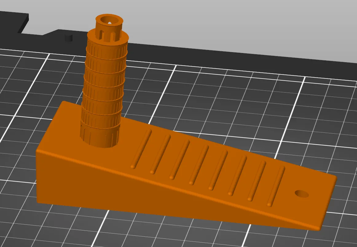 Giá đỡ cửa hình tháp nghiêng Pisa