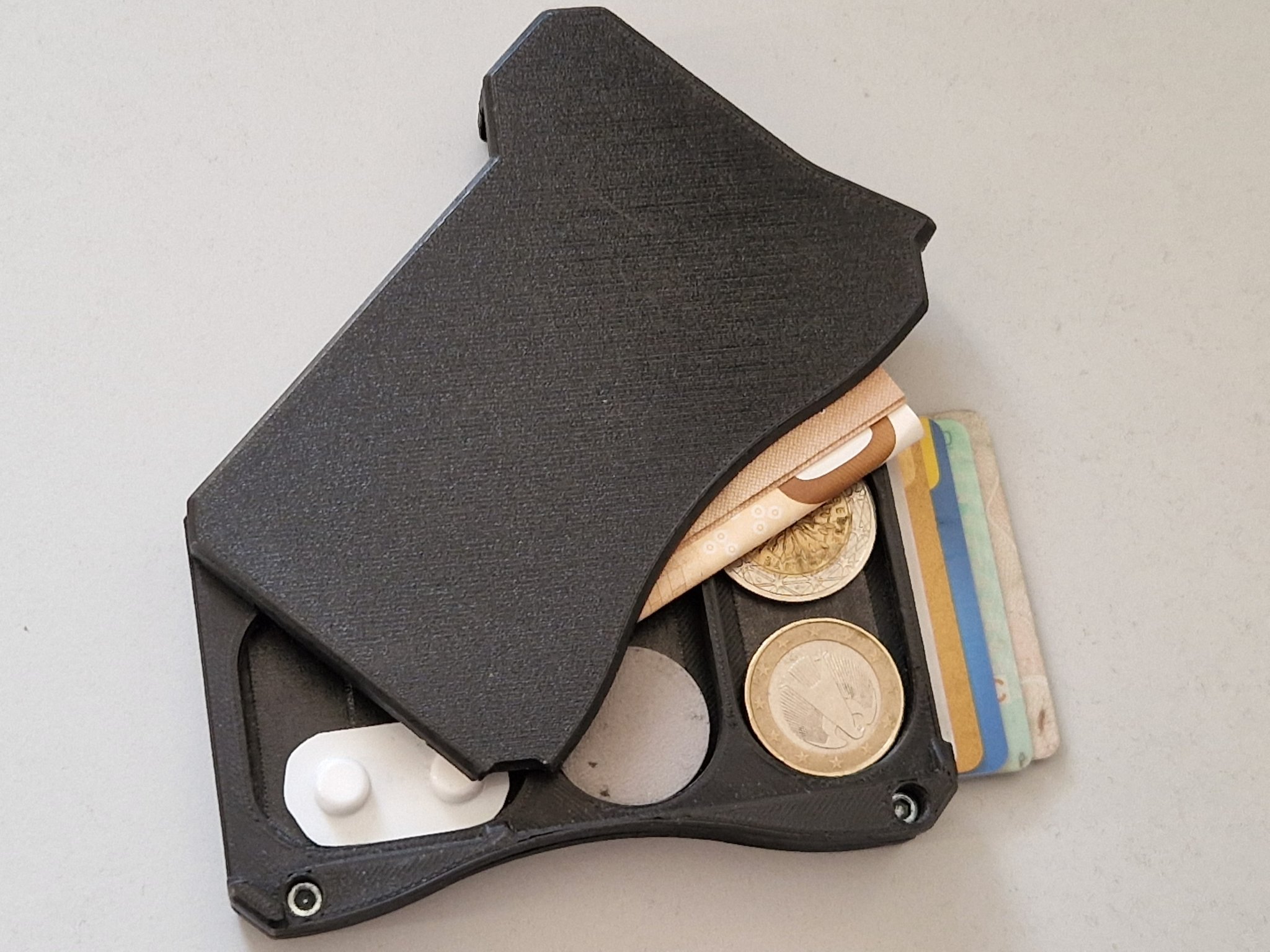 Ví đựng thông minh với ngăn chứa tiền xu và thẻ ID