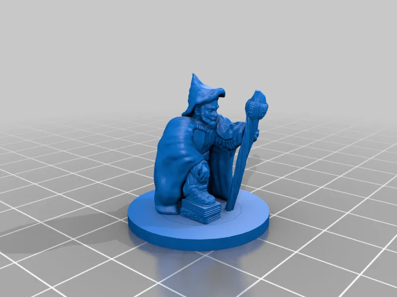 Nhân vật phù thủy gnome Magnus Trouttickler 28mm