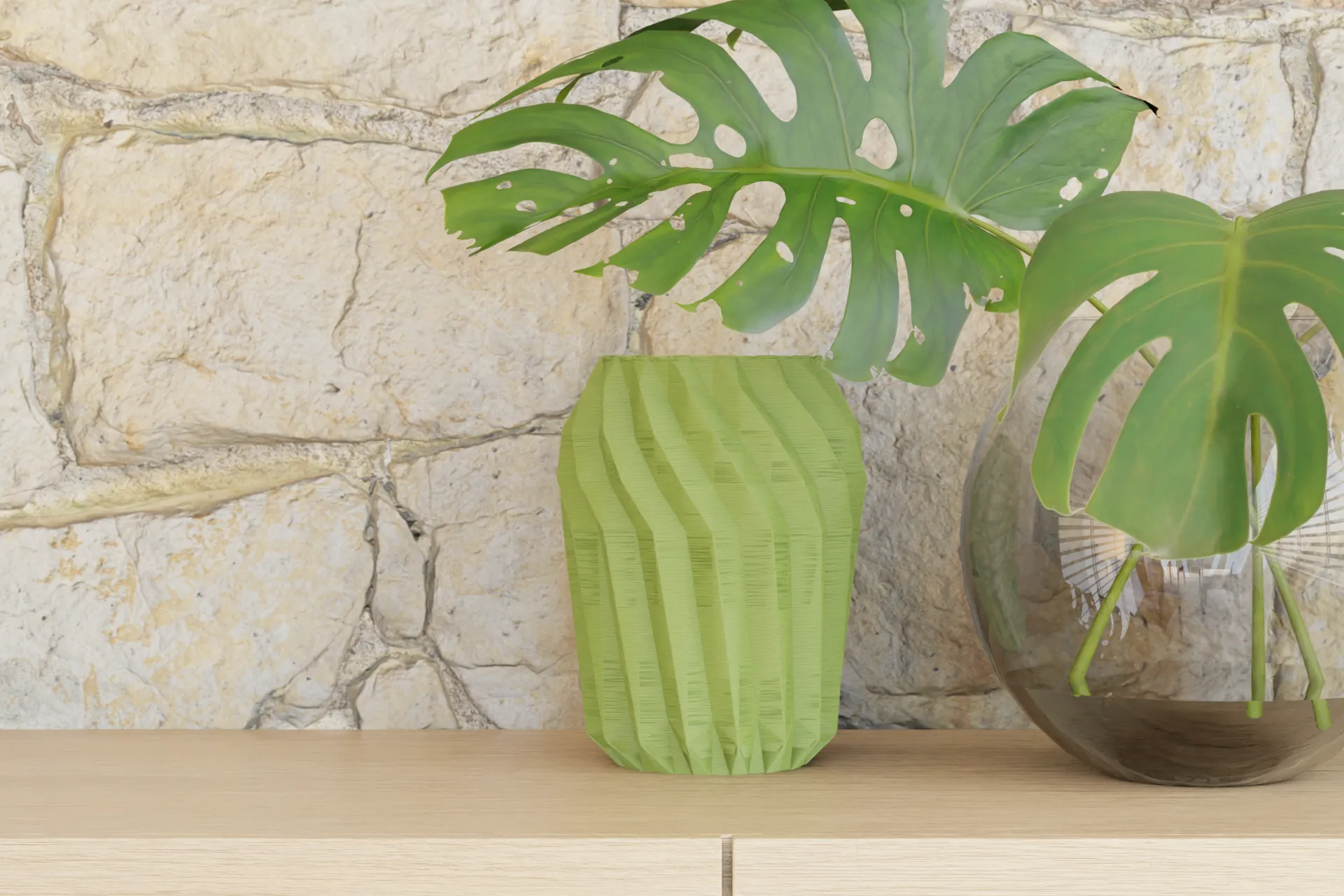 Bình hoa hình học hiện đại đa năng và bền chắc