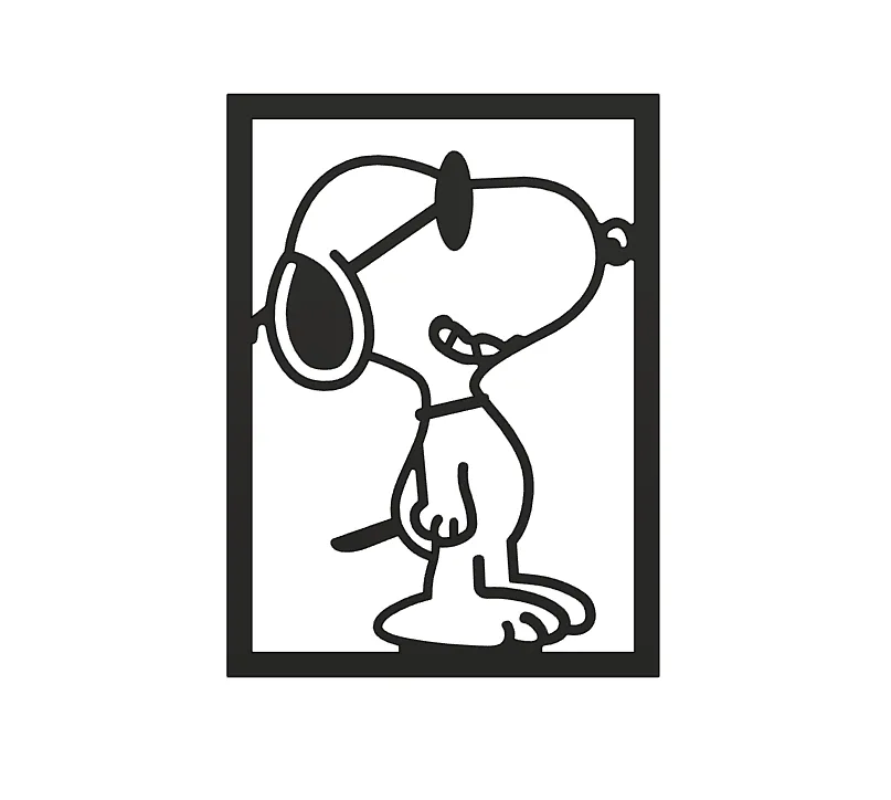 Biểu tượng Snoopy treo tường kích thước 18cm x 24cm