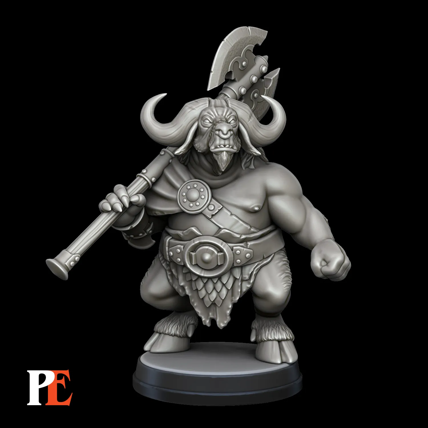 Minotaur trên đế 25mm cho trò chơi bàn