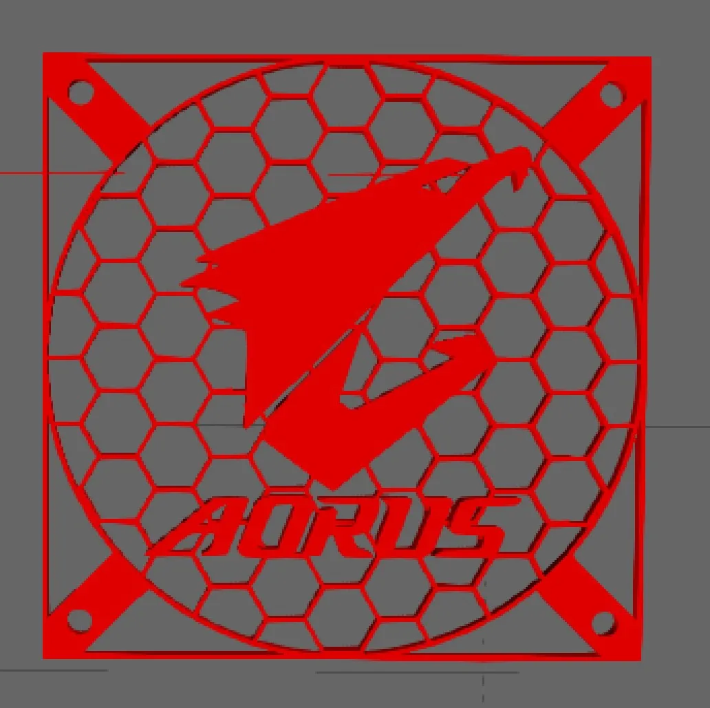 Logo Gigabyte 120mm cho quạt máy tính