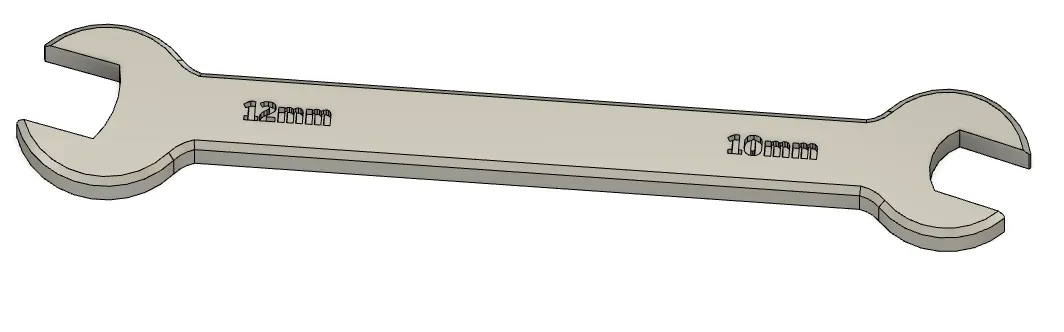 Cờ lê mở đầu 12 mm đến 10 mm