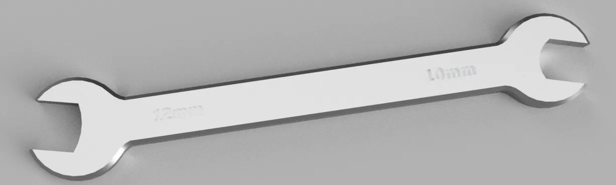 Cờ lê mở đầu 12 mm đến 10 mm