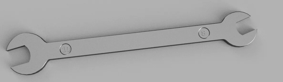 Cờ lê mở đơn 10 mm đến 8 mm