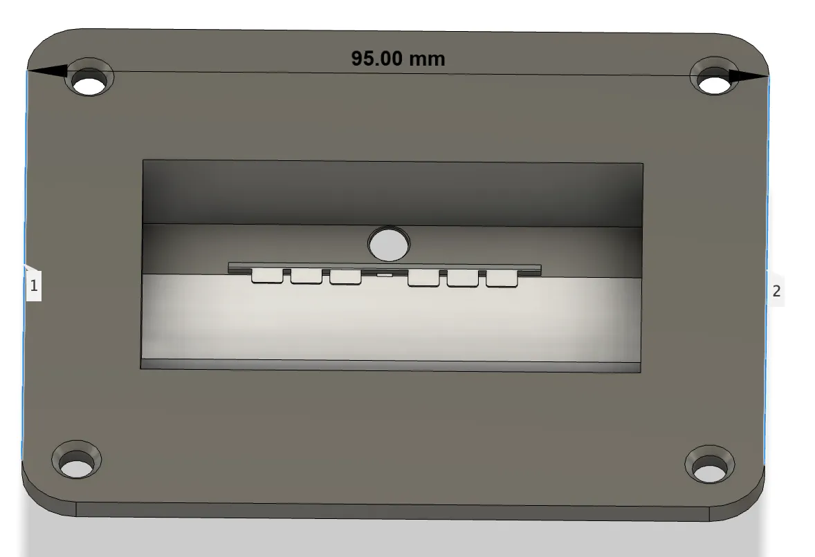 Nắp kết nối phía sau cho Wago 221-413 với logo WO