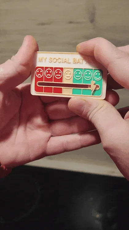 Pin xã hội độc đáo với thiết kế hỗ trợ in 3D