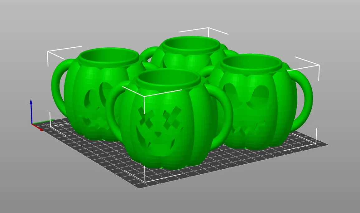 Cốc bí ngô trang trí mùa thu và Halloween