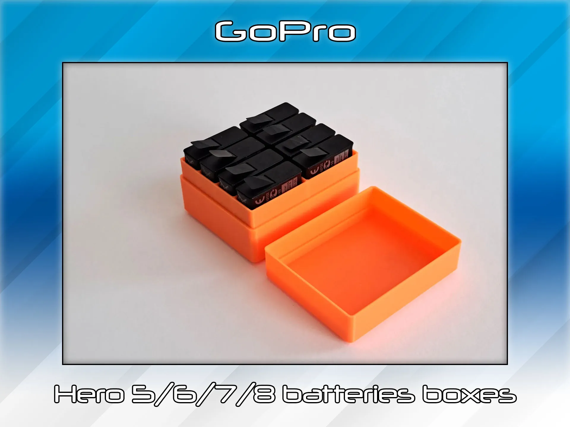Hộp pin cho GoPro Hero 5/6/7/8 đơn giản và tiện lợi