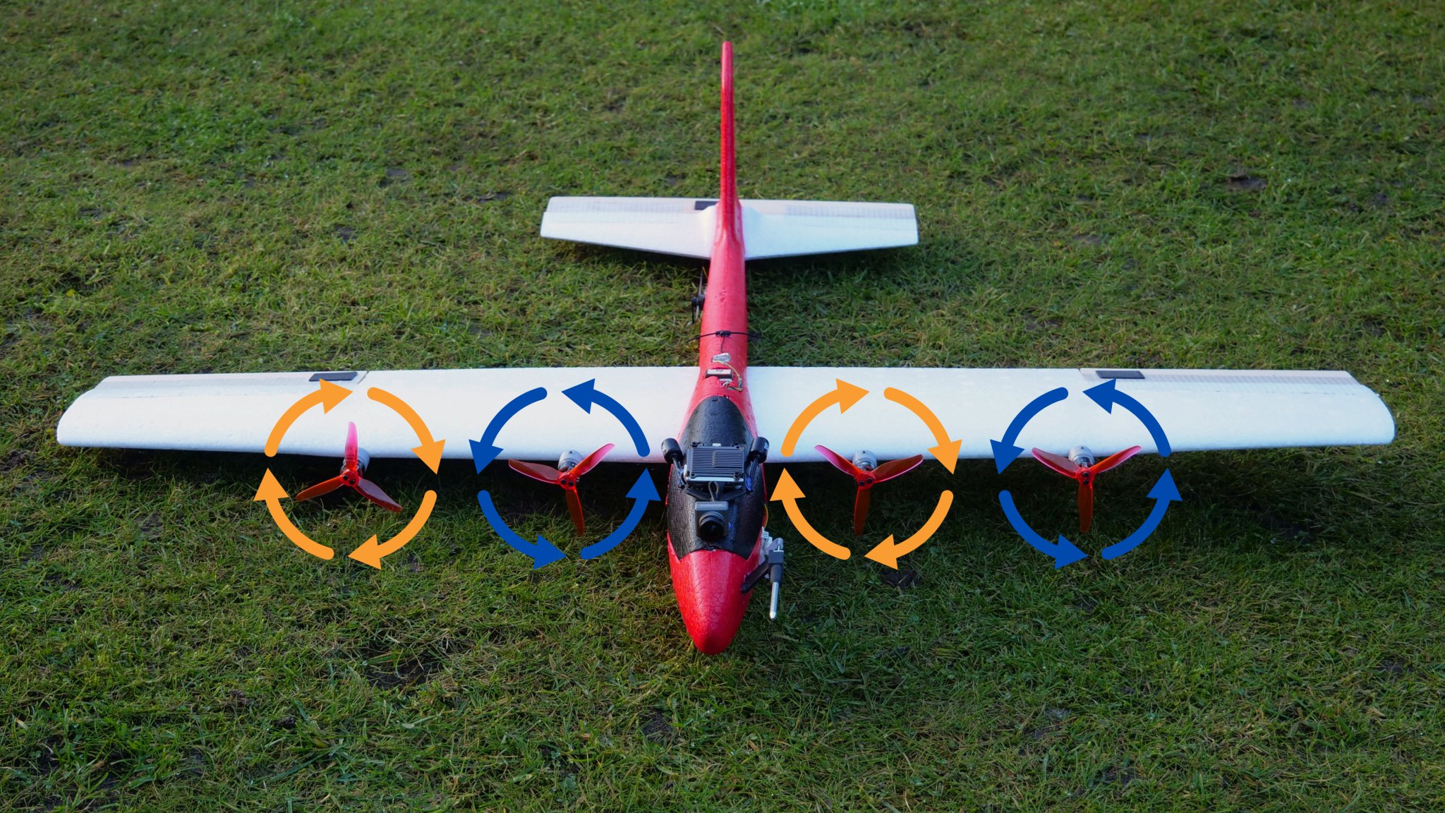 Máy bay VTOL Lidl Glider với bộ chuyển đổi Ardupilot