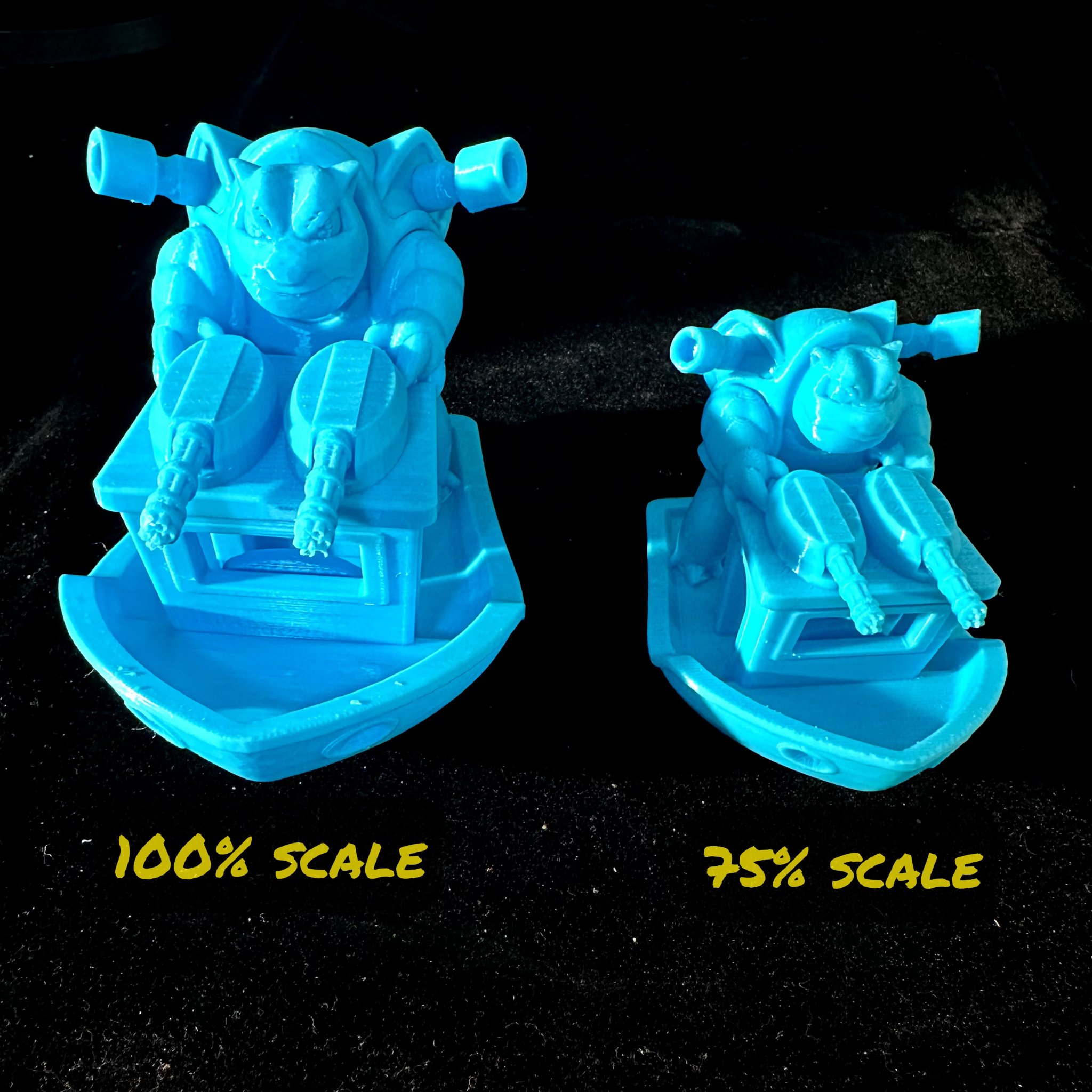 Thuyền chiến Blastoise đa sắc màu