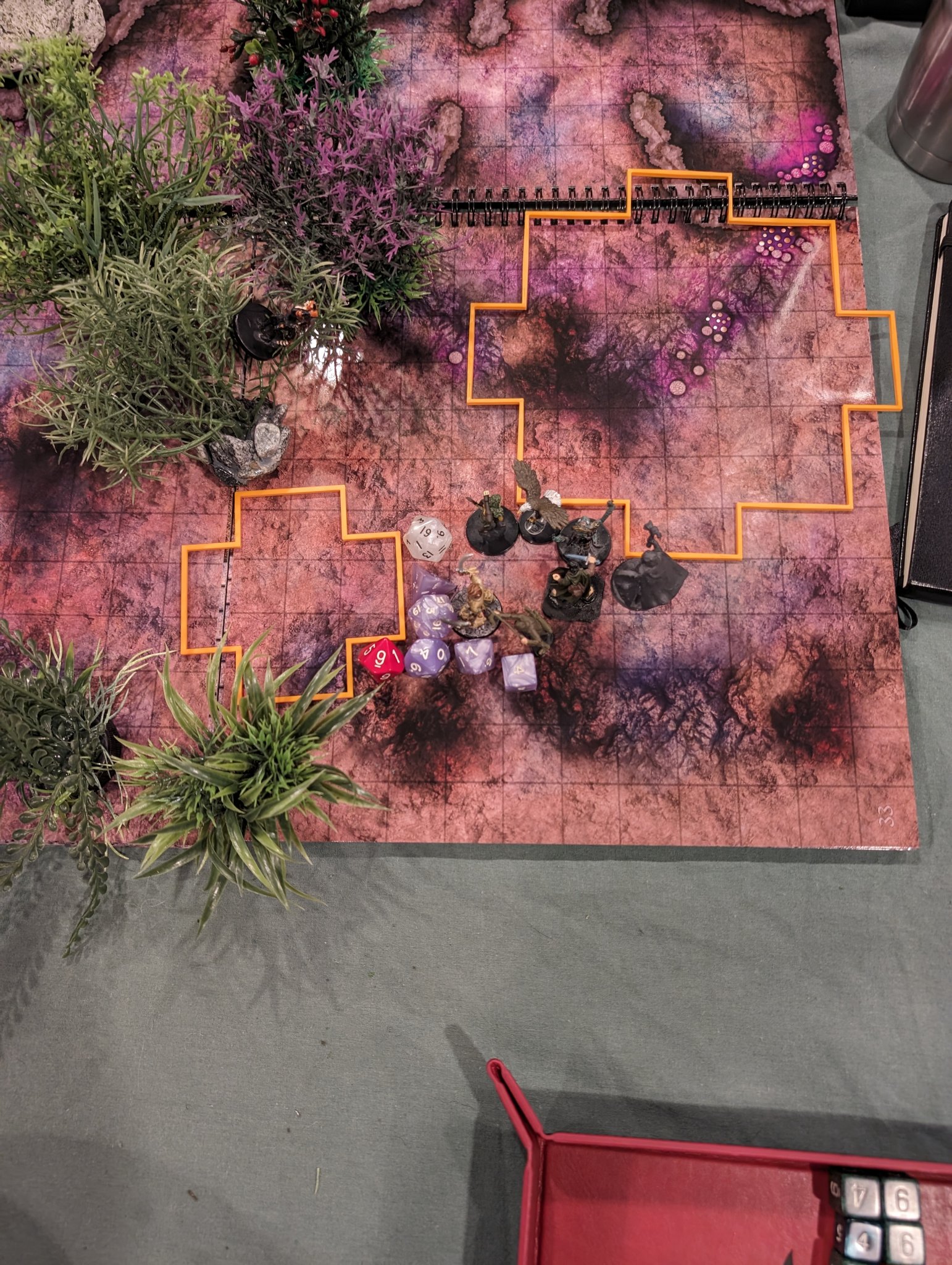 Mẫu khu vực ảnh hưởng và khu vực phép thuật cho trò chơi bàn