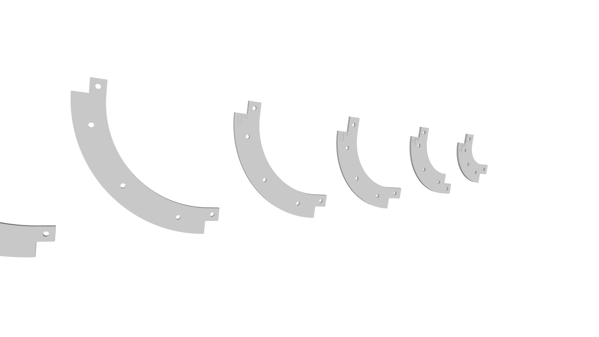 Bộ khuôn góc tròn thông minh cho đồ gỗ từ 3" đến 8