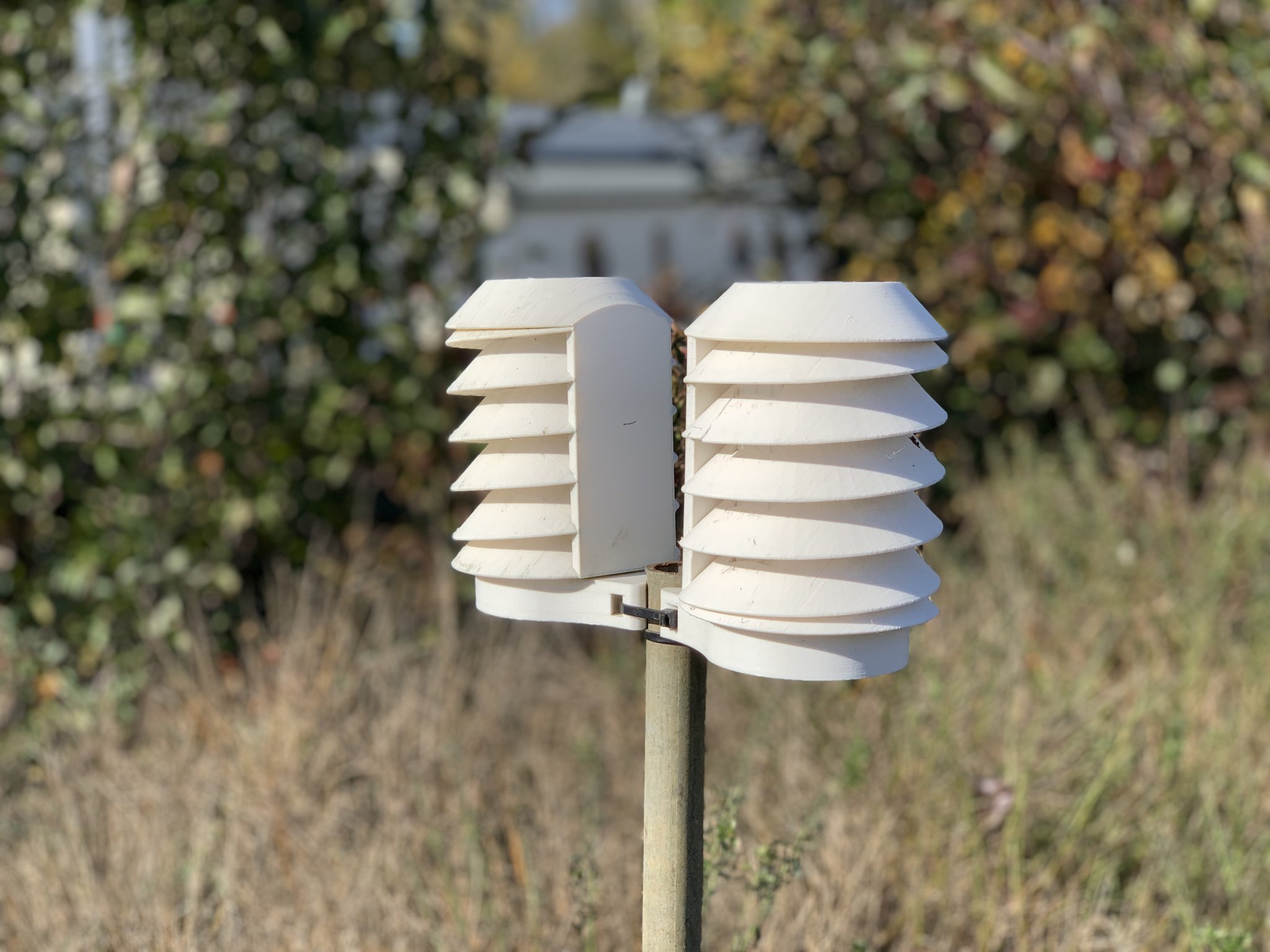 Giá đỡ và chắn bức xạ cho trạm thời tiết Netatmo 433MHz