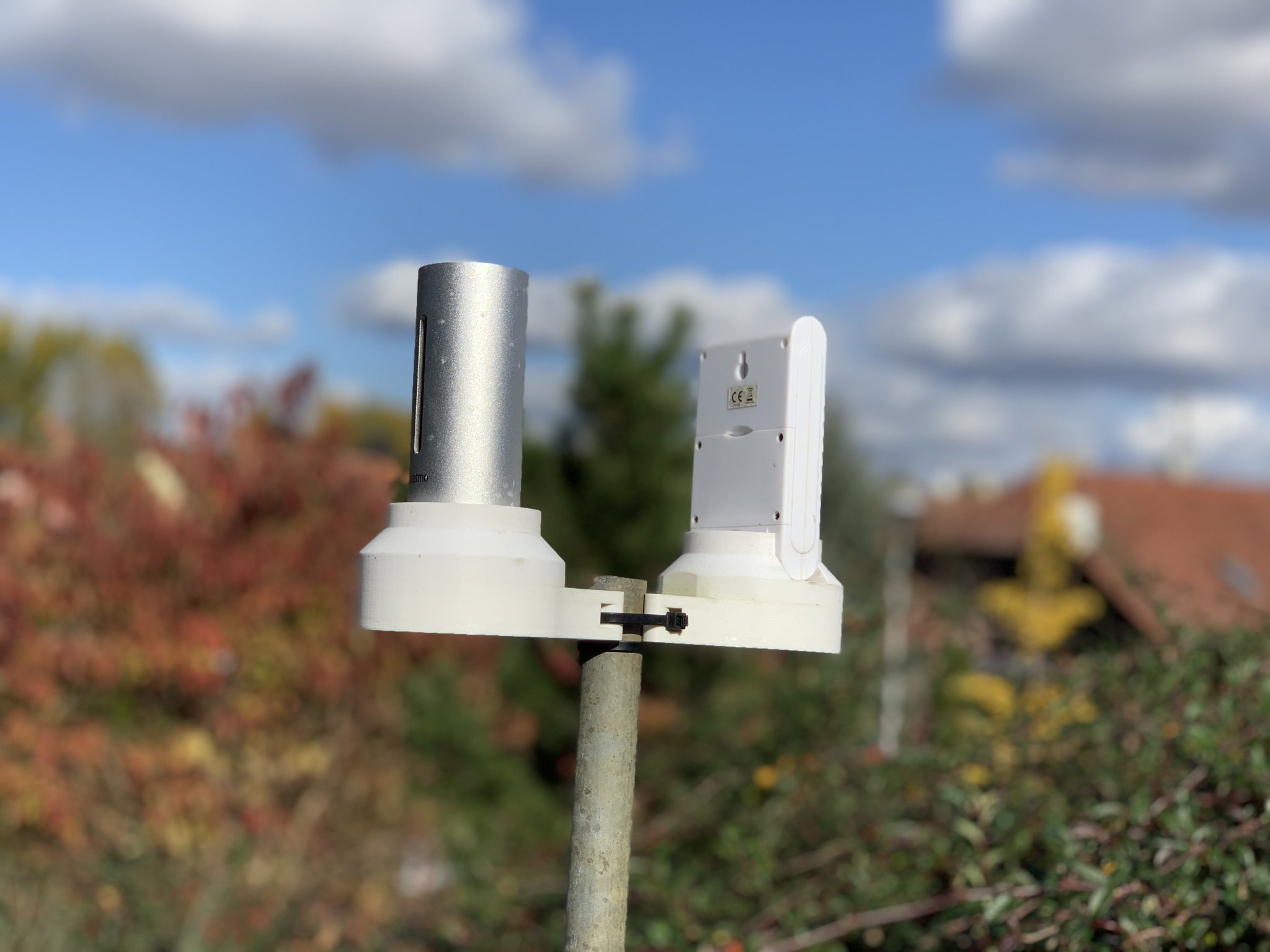 Giá đỡ và chắn bức xạ cho trạm thời tiết Netatmo 433MHz