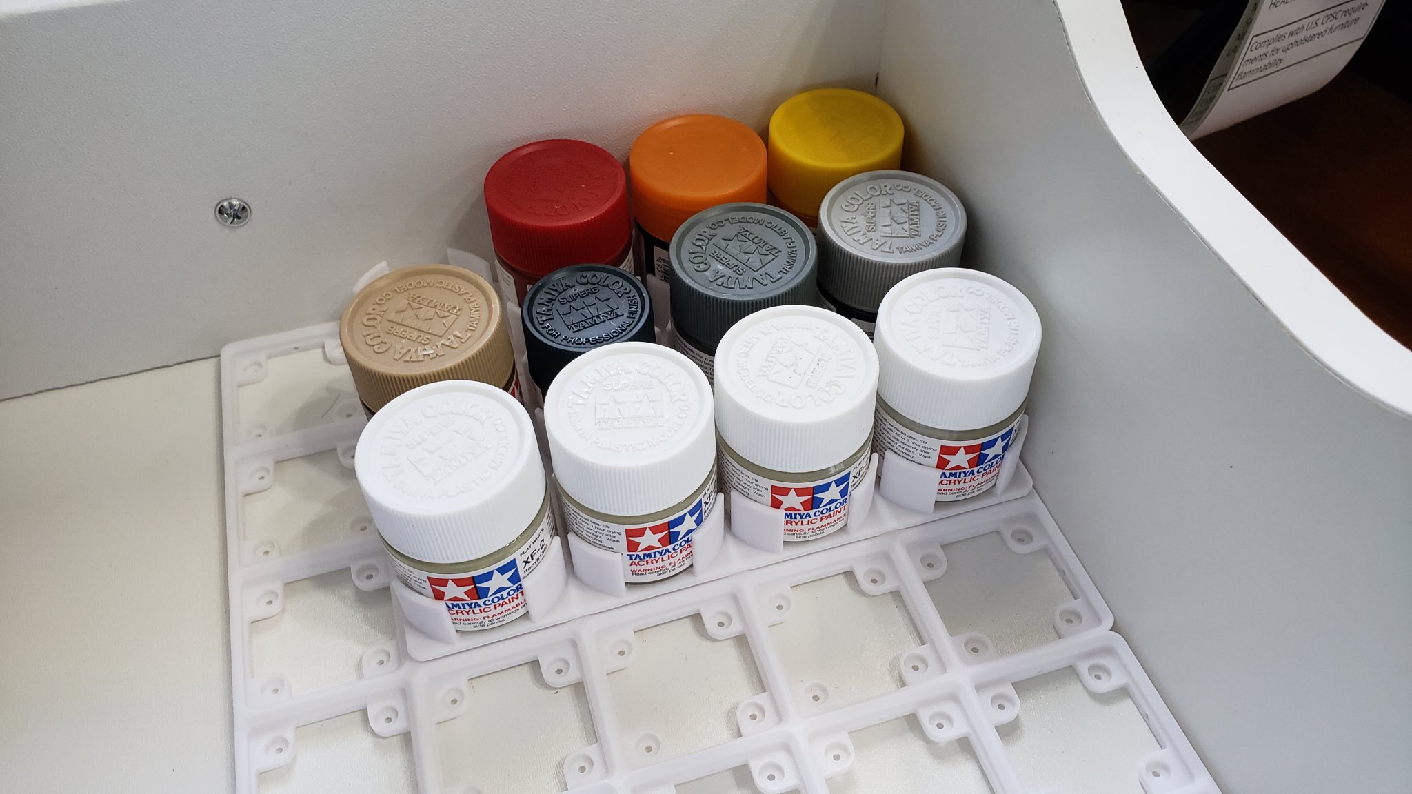 Giá đỡ chai sơn Tamiya 23ml kiểu Gridfinity