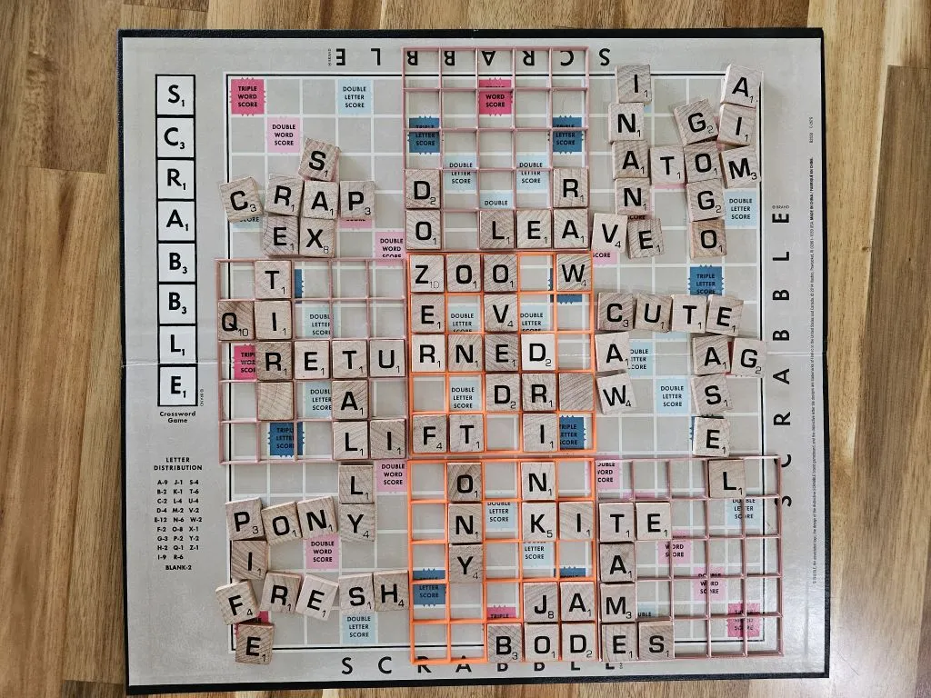 Bộ căn chỉnh ô chữ Scrabble cho 3x5 viên gạch