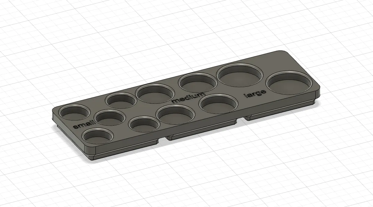 Giá đỡ cốc mực cho gridfinity dùng trong xăm mình