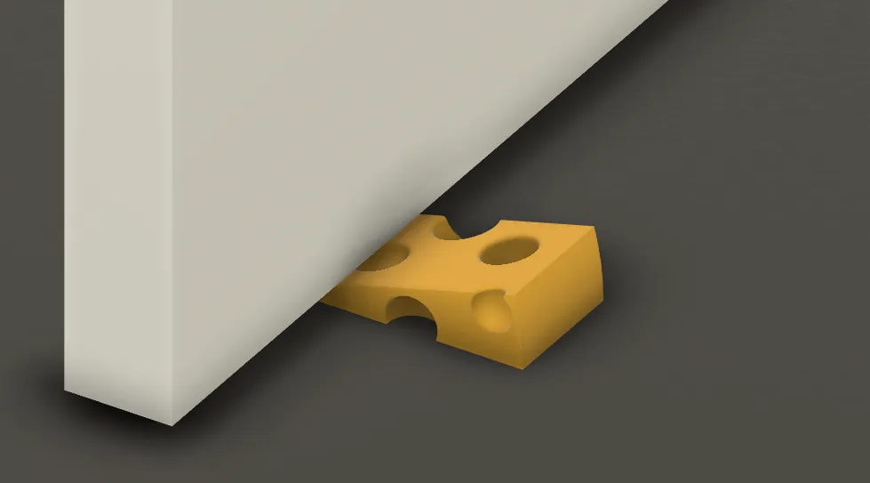 Cái chặn cửa hình phô mai hài hước