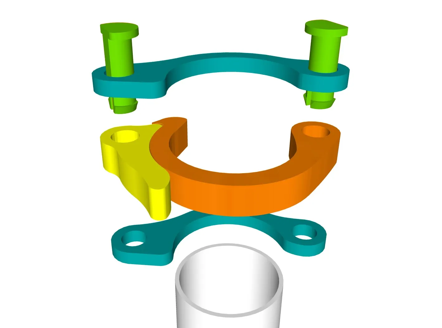 Kẹp ống nhanh chóng chắc chắn, có thể in và mở rộng