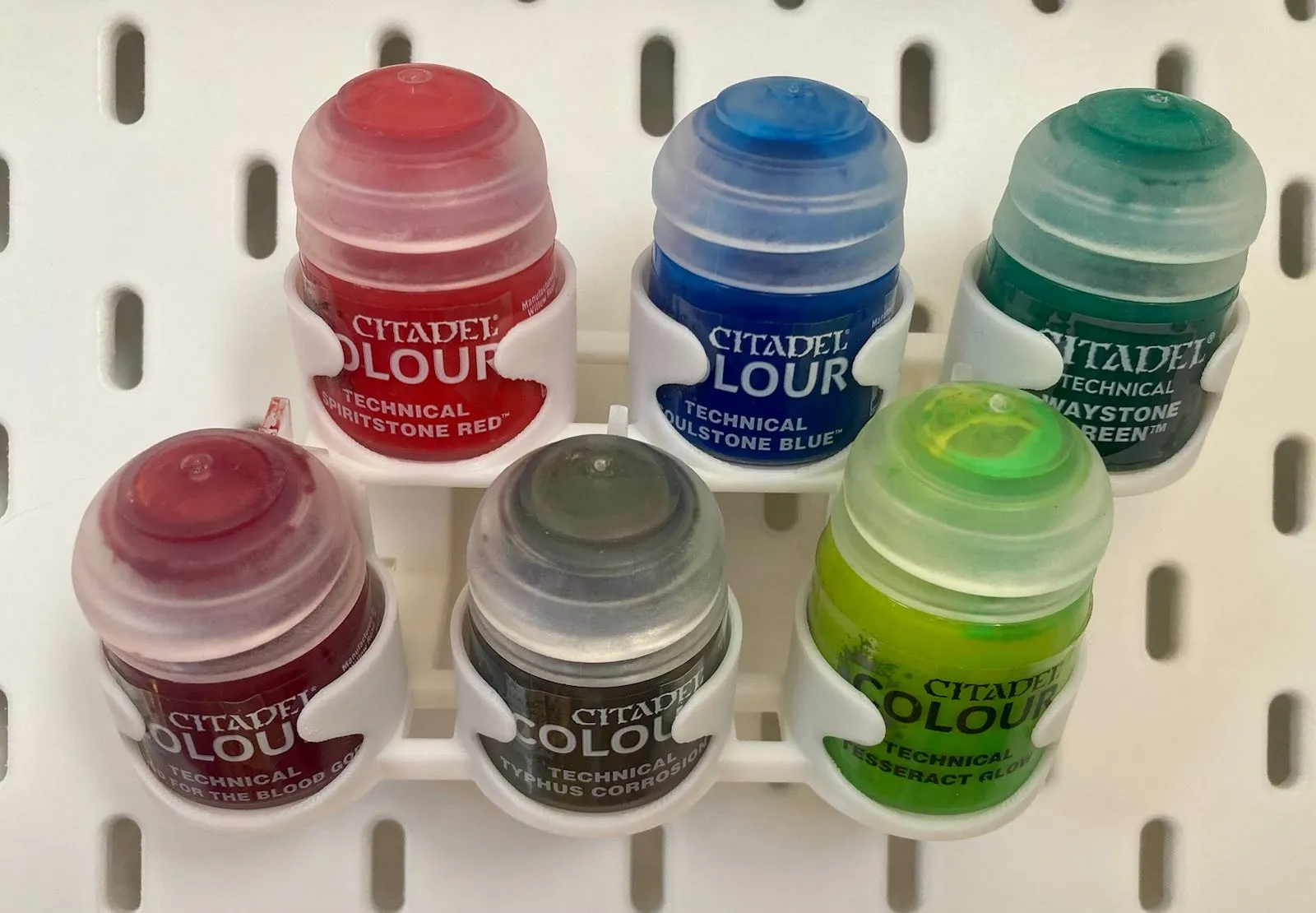 Giá đỡ chai sơn ngắn 32.6mm cho bảng ghim IKEA Skadis