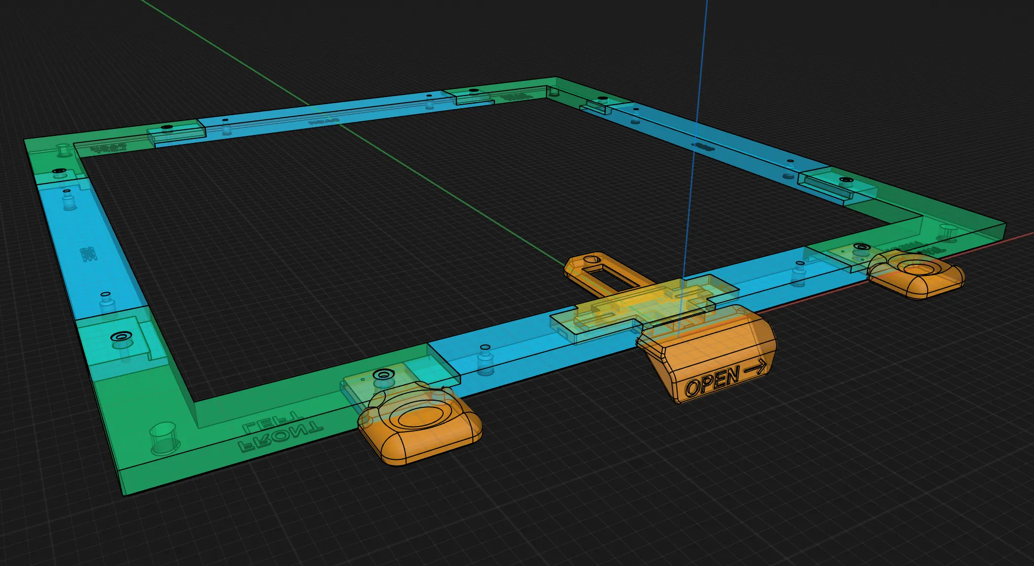Nắp từ tính cho Prusa Core One với tay cầm thông gió tích hợp