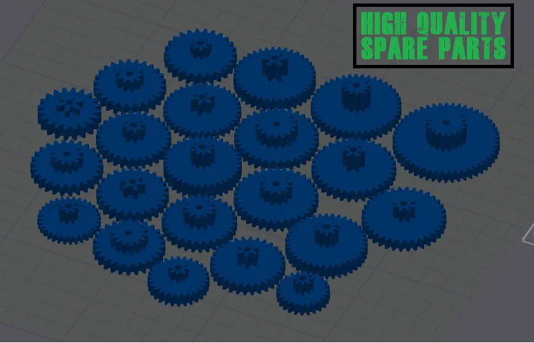 BỘ BÁNH RĂNG THAY THẾ CHI TIẾT CAO GỒM 22 MÓN