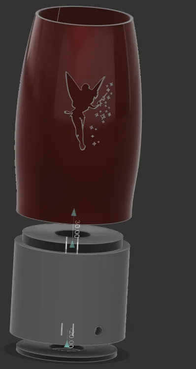 Đèn bàn hình nàng tiên với đui E27 dễ tháo lắp