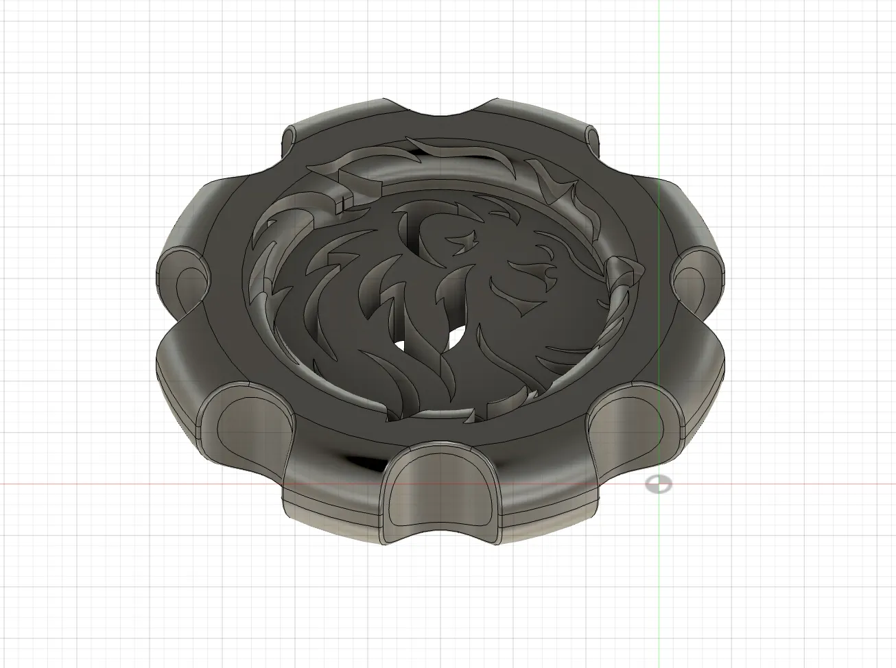 Mô hình con sư tử makercoin cho máy in 3D