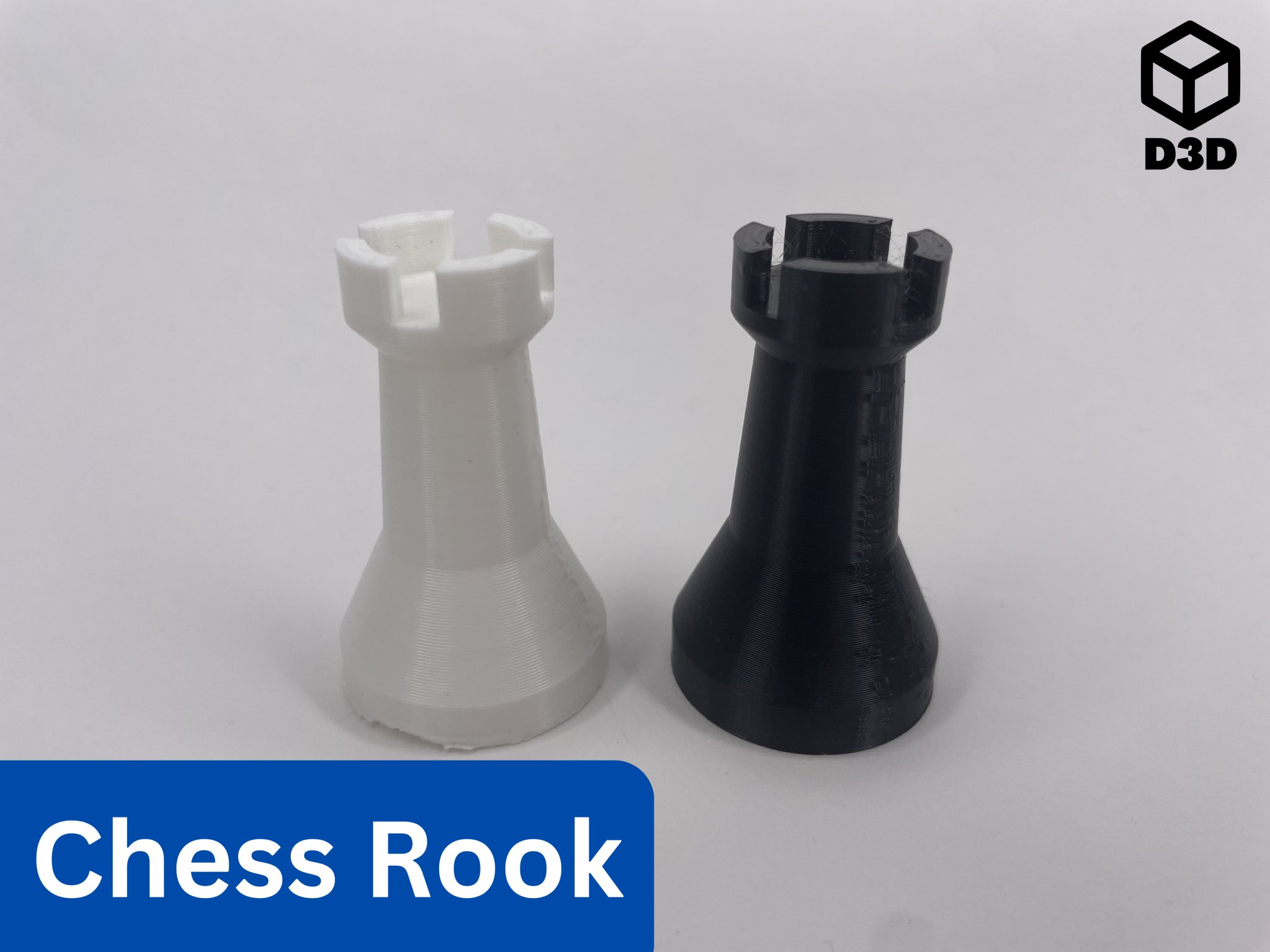 Xe cờ vua hình tháp cơ bản để in 3D