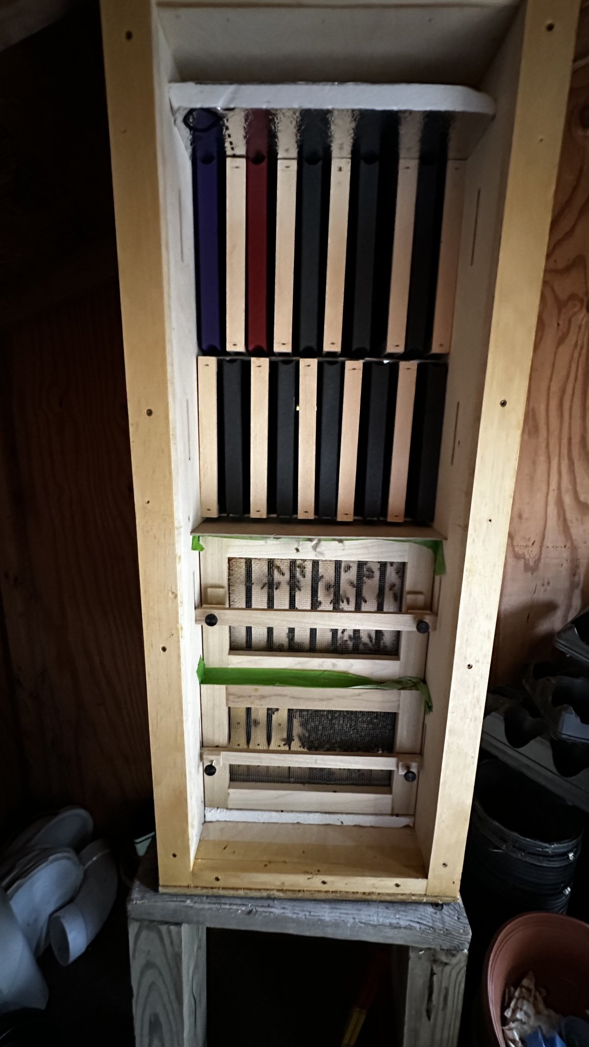 Khung AZ cho tổ ong AŽ lai sử dụng nền tảng Langstroth sâu chuẩn