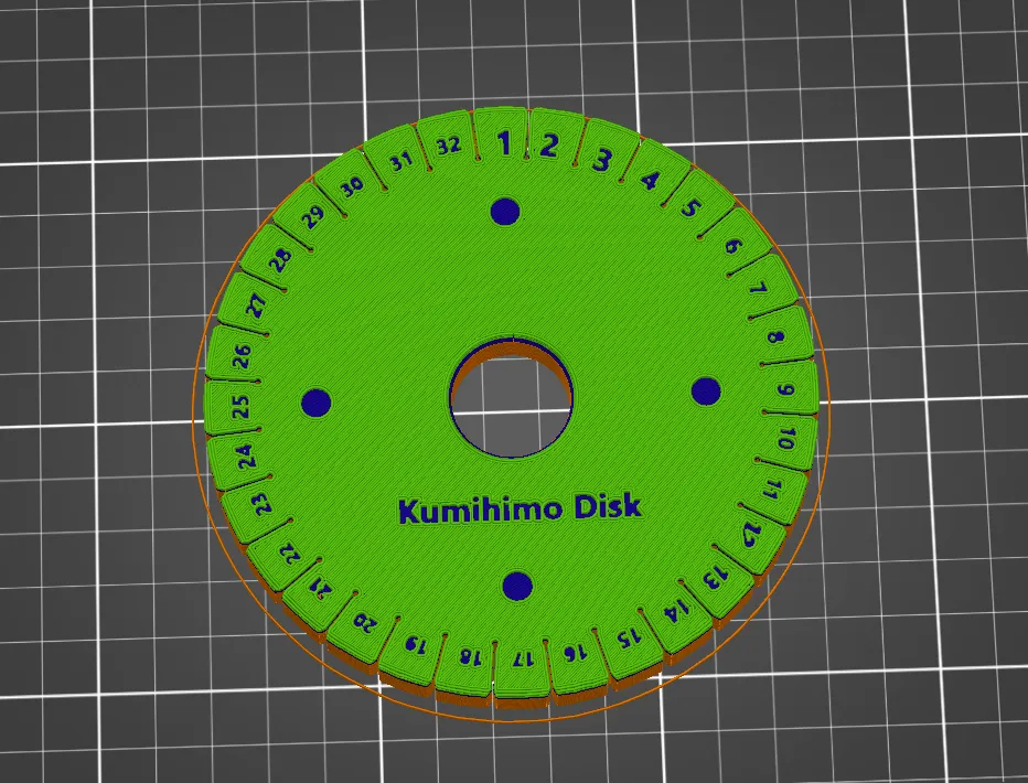 Đĩa bện hạt kumihimo cho vòng tay thủ công