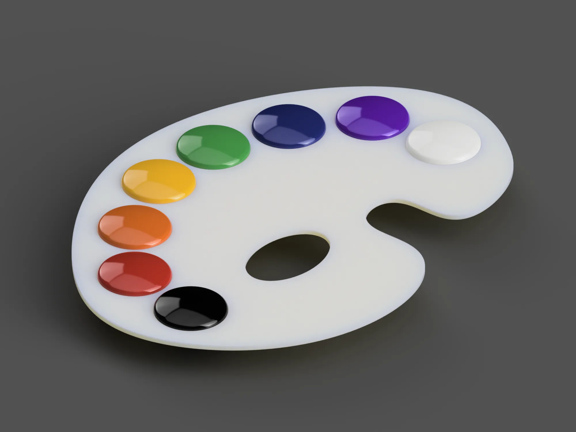 Bảng màu đơn giản cho sơn không cần giá đỡ