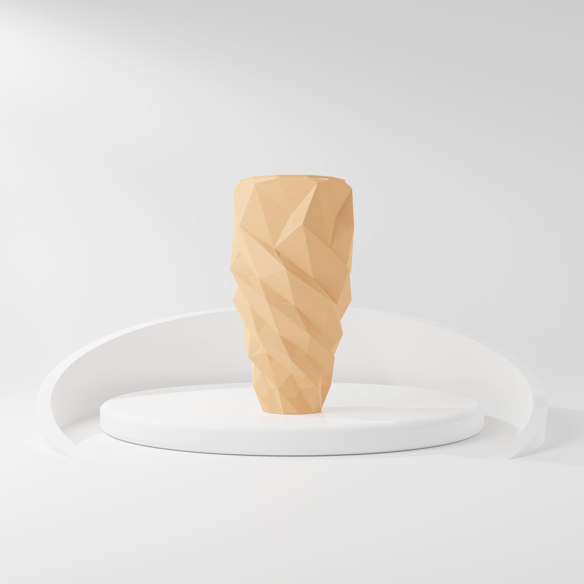 Bình hoa hiện đại thiết kế hình khối giống băng đá